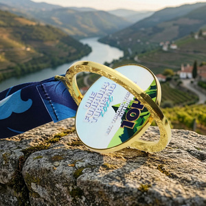 Medalla Deportiva Personalizada con Diseño de Paisaje en Aerosol de Color Rotatorio, Medalla de Metal de Aleación de Zinc para Carreras de 5k/10k, Maratón - Product Image 4