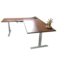 Bureau de direction moderne grand bureau d'ordinateur d'angle en forme de L