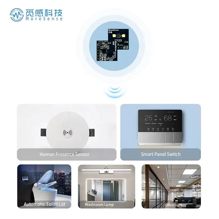 Módulo de radar de onda milimétrica FMCW de 24GHZ de bajo costo, Sensor de presencia humana, Detector de ocupación, Sensor inteligente IOT