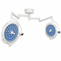 Lampe chirurgicale LED double tête 700/700 sans ombre avec poignées intégrées, CRI élevé, pour salle d'opération hospitalière