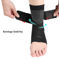 Attelle de cheville de compression pour sports de plein air avec sangle réglable, support de cheville, attelle de cheville pour volleyball