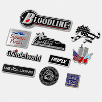 Accessoires de voiture, emblème de garde-boue, autocollant latéral arrière de voiture, emblème de voiture exclusif, adhésif 3M résistant, emblèmes en plastique chromé