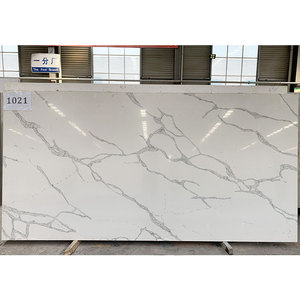 Dalle de calacata de quartz de luxe pierre de quartzite de chine comptoir de cuisine dalle de quartz blanc poli - Product Image 3