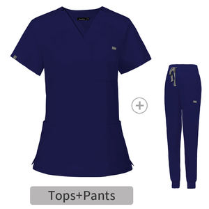 2025 Vente chaude Améliorez votre avec un logo personnalisé Scrubs d'infirmière: uniformes d'hôpital élégants à manches courtes Décolletés personnalisés - Product Image 5