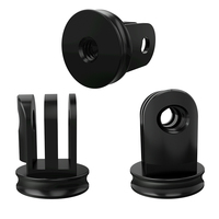 Dudukan adaptor Tripod Untuk Gopro Hero 9 8 7 5 6 hitam, aksesori kamera aksi Xiaomi Yi 4K Sjcam Sj4000 Sj8 Dji Osmo