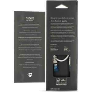 Cat6a Sftp <b>RJ45</b> Male Network <b>Cable</b> 50cm Silver - Product Image 3
