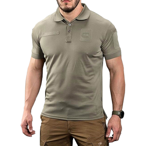 Polo de Manga Corta Azul Claro para Hombre, Corte Regular, Tejido de Punto, Color Sólido, Estilo Casual - Product Image 1
