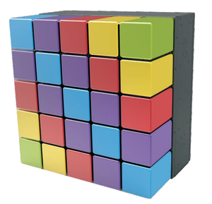 Cinétique led vidéo mur sculpture cinétique magique cube led mur de matrice 5x5 pixel Selfie Mur - Product Image 1