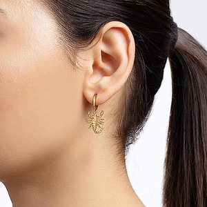 Orecchini pendenti creativi a forma di scorpione per donna, ispirati agli animali, gioielli di nicchia alla moda. - Product Image 3