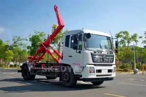 Camion de collecte des déchets à crochet de 14 m3, direction à droite, DONGFENG, utilisé pour l'assainissement - Product Image 4