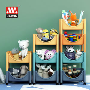 Carrello Portaoggetti Haixin per Casa, Cucina e Soggiorno, Scaffale Multiuso Rimovibile in Plastica con Ruote - Product Image 1