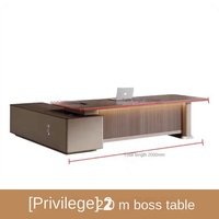 Bureau de direction moderne personnalisable, table de patron de luxe, table de patron confortable et luxueuse, bureau de PDG