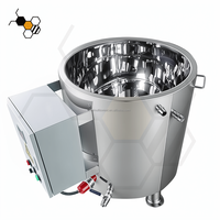 Matériel d'apiculture : Cuve de chauffage électrique pour miel 150L, en acier inoxydable 304, double paroi, avec bain-marie pour la fusion de la cire
