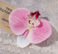 Orchidée Phalaenopsis en soie moulée par injection, grande fleur décorative pour arrangements de toile de fond de mariage et boîte cadeau