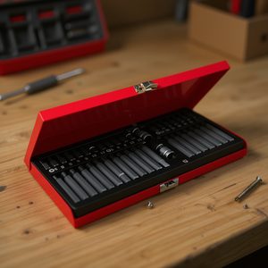 Juego de destornilladores de 12 piezas con puntas hexagonales métricas y estuche para reparaciones de precisión - Product Image 3