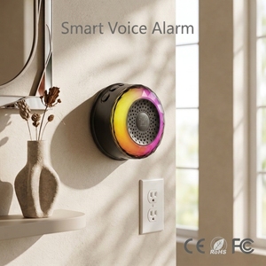 Sirena de Seguridad con Alerta por Voz Tuya, 32 Escenarios de Alarma, Sensor de Fuga de Agua, Rotura de Vidrio, Vibración y Manipulación, Compatible - Product Image 1