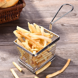 <span class=keywords><strong>Mini</strong></span> cestino fritto in acciaio inossidabile ristorante piatto cibo fritto contenitore cestino fritto - Product Image 5