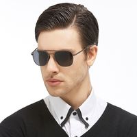 Lunettes de soleil polarisées américaines avec logo personnalisé, verres miroir UV400, lunettes de soleil polarisées pour hommes
