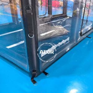 Portable personnalisé Protection contre la poussière Transparent clair Pvc Couverture de voiture gonflable Garage abri stockage tente à bulles - Product Image 6