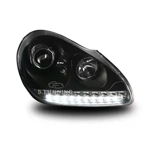 Nâng Cấp Đèn Pha LED DRL Đèn Pha Cho Porsche Cho Cayenne 2003-2007 HID Xenon Đèn Pha Đèn Pha Cắm Và Chạy