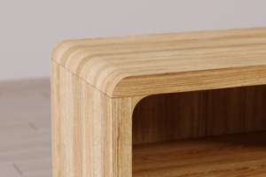 Rene Convertible Traditional Solid Teak Wood <b>Night</b> <b>Stand</b> Versatile Rattan Accent Furniture Bedroom Living Room Dining Apartment - Product Image 5