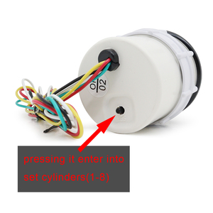 Tacómetro para Automóvil, Medidor de 8000 RPM, Tacómetro de 55 mm de Diámetro para Motor de Gasolina de 1 a 8 Cilindros - Product Image 5