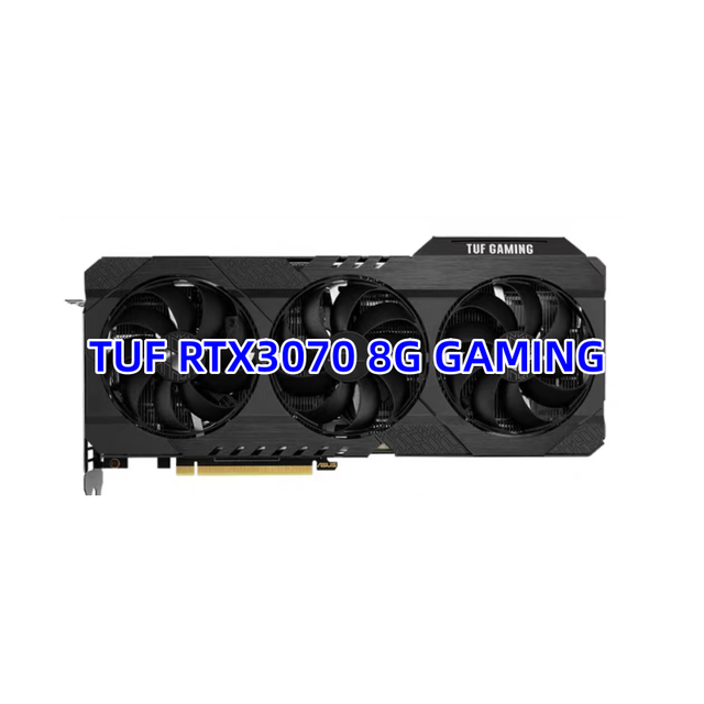 Used Vga Card TUF RTX3070 8G GAMING 1725 MHz 14000MHz 256BIT Used Video Card