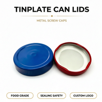 Bocaux en fer blanc de qualité alimentaire, anti-fuite, anti-enfants, écologiques, avec fermetures à languettes, design premium, 38mm 43mm 48mm 53mm 58mm 63mm 70mm 82mm