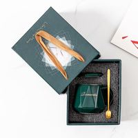 Ensemble cadeau de mariage personnalisable, tasse promotionnelle de marque et boîte cadeau, gobelet à eau pour les invités de l'événement d'ouverture, tasse à café