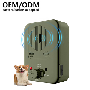 Système anti-aboiement rechargeable 3 modes, étanche, <span class=keywords><strong>pour</strong></span> chiens, intérieur/extérieur, dissuasion ultrasonique, dispositif d'entraînement personnalisé en plastique - Product Image 1