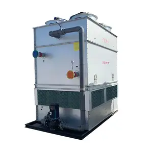 SHENGAUNG 175T感应炉工业能力闭水小型冷却塔冷水机冷却系统待售