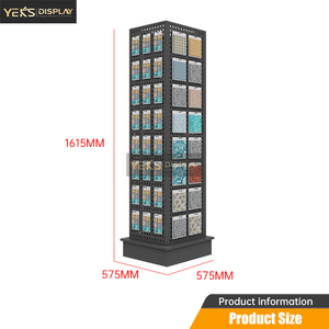 Tùy chỉnh khung kim loại gạch hiển thị đứng đơn vị đứng miễn phí-Thích nghi với kích thước mẫu gạch cụ thể của bạn và nhu cầu - Product Image 2