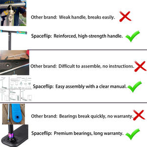 Scooter de trampolín profesional Spaceflip de 12 pies para niños de 6 a 15 años de edad, adolescentes, espuma suave, duradero, seguro, rebote al aire libre - Product Image 5
