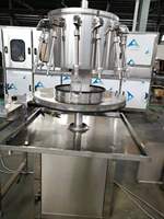 Machine de remplissage de siphon électrique rotatif semi-automatique à haute productivité pour boisson jus vin sauce soja eau minérale-Gear