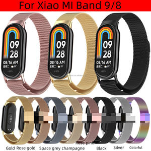 Milanese Mesh Loop Band para <span class=keywords><strong>Xiaomi</strong></span> <span class=keywords><strong>Mi</strong></span> Band 8 9 <span class=keywords><strong>Smartwatch</strong></span> pulsera de acero inoxidable reemplazo de correa de Metal Accesorios - Product Image 2