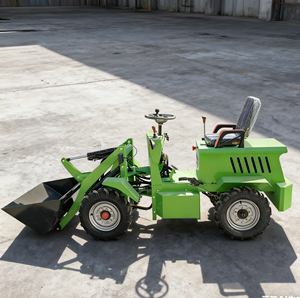 Mini Cargadora de Ruedas Eléctrica de Nuevo Estilo, Motor de Tracción en las 4 Ruedas, Capacidad de la Cucharilla de 0.15m, 1 Tonelada, Ahorro de Energí<span class=keywords><strong>a</strong></span> - Product Image 2
