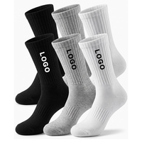 Chaussettes de sport pour hommes de haute qualité, logo personnalisé, confortables, respirantes, en coton, chaussettes de course à pied