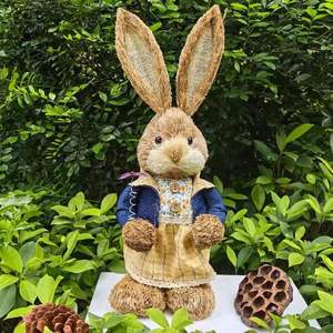 Décorations <span class=keywords><strong>de</strong></span> Pâques en paille <span class=keywords><strong>de</strong></span> <span class=keywords><strong>lapin</strong></span> <span class=keywords><strong>de</strong></span> 45 cm, scène <span class=keywords><strong>de</strong></span> présentation, boutique, décoration <span class=keywords><strong>de</strong></span> la maison <span class=keywords><strong>de</strong></span> Pâques, nouveauté 2026 - Product Image 6