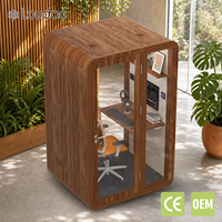 Cabine de diffusion acoustique insonorisée pour diffusion en direct, cabine téléphonique silencieuse, studio d'enregistrement individuel, cabine vidéo moderne pour bureau à domicile
