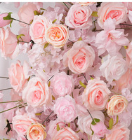 Centre de table floral de luxe en polyester durable, imitant des lys blancs en cascade, pour décoration de mariage, 240 cm