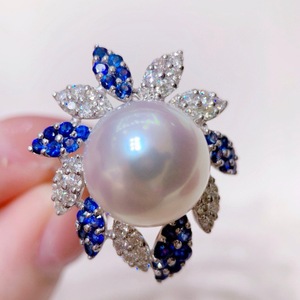 Bague en opale bleue exquise de 10-9 mm, nouvelle, 925, blanche australienne, Enchanteresse, avec boîte cadeau réglable, lumière intense, sans défaut - Product Image 1