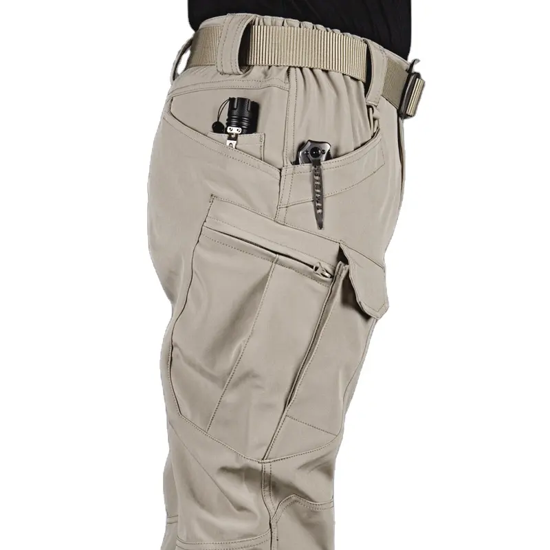 Camuflaje multifuncional Impermeable Hombres Caza Senderismo Pantalones Rip Stop Tactical Combat Cargo Pant