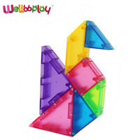 Wellbbplay-Puzzle 3D magnétique créatif Tangram, jouet éducatif d'enseignement pour enfants, modèle de train cérébral