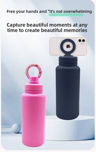 Frasco de acero inoxidable con aislamiento ecológico Logotipo personalizable Tecnología de pared dual con soporte para teléfono - Product Image 3