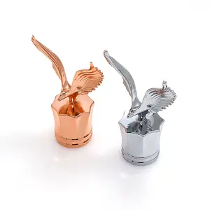 Luxury Fancy Gold Metal Caps Zinc Alloy Screw Zamac Perfume Caps Eagle Shaped Perfume Over Cap