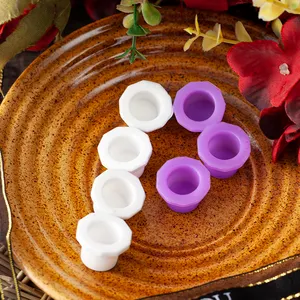 POPU Soft Silicone Tattoo Pigment Ink Cups For Eyebrow Eyeline Lips Tattoo MTS