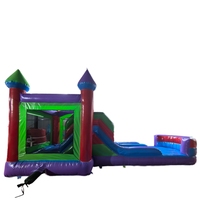 Rumah Bouncy Tiup Yuejia Cb-08 PVC Terlaris, Perosotan Indoor Seru, Lapangan Bermain Anak Kapasitas 500kg untuk Penggunaan Komersial