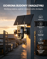 Cámara Solar Wistino 4G con Zoom 99X, Cámara IP para Hoteles y Resorts, Seguridad para Huéspedes, Visión Nocturna, Seguimiento de Movimiento, Cámara CCTV para Exteriores