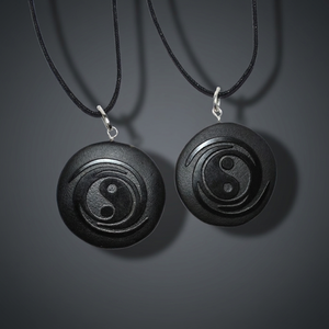 Colgantes de Símbolos, Dijes Redondos de Aleación Negra, Joyería Religiosa Unisex, Diseño en Relieve, Estilo Regalo - Product Image 3