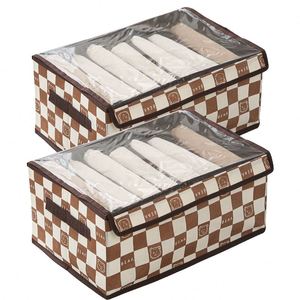 Panier de rangement pliable en tissu grande capacité pour vêtements, sac de rangement pour vêtements à motif de dessin animé, boîte de rangement pour jeans - Product Image 1